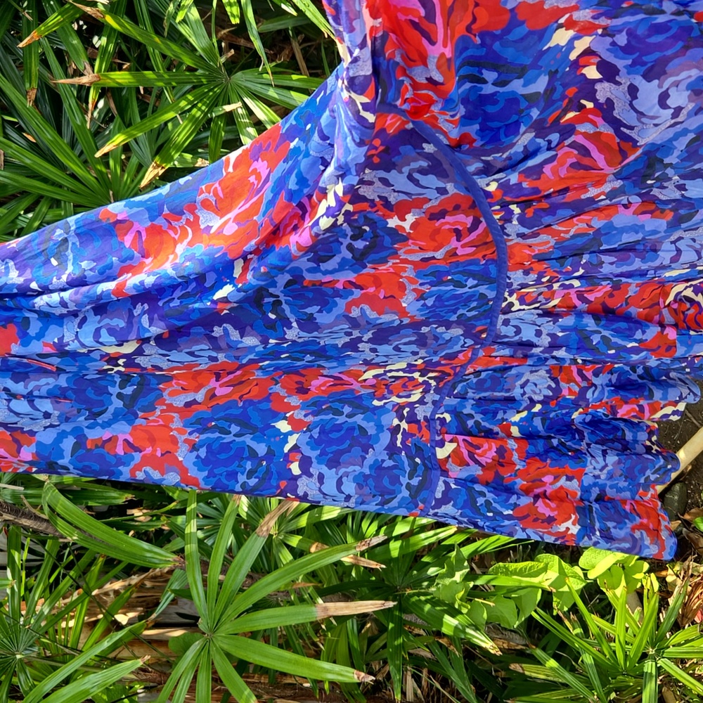 Anthropologie Ro's Garden Abstract Floral Maxi Sundress - Picture 5 of 9